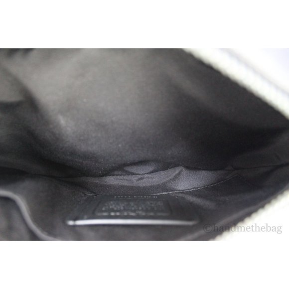 NEW Coach Men's Thompson Black Varsity Stripe Large Belt Bag Logo Jacquard NWT - Picture 9 of 10